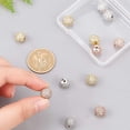 thumbnail image 5 of NBEADS 12 Pcs About 10mm Round Brass Zirconia Beads, 3 Colors Micro Pave Cubic Zirconia Ball Spacer Beads Clear Crystal CZ Stones for Jewelry Making Rose Gold/ Gold/ Platinum+Clear CZ 10mm, 5 of 7