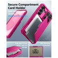 thumbnail image 3 of Funda ATATOO Wallet con tarjetero para Samsung S25, color rosa, 3 of 6