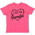 thumbnail image 3 of Inktastic I Love My Grandpa in Black Chalk Heart Youth T-Shirt, 3 of 5