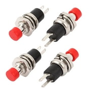 4pcs SPST Momentary OFF-ON Push Button Switch 10mm Red