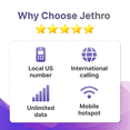 thumbnail image 4 of $6.00/Mo Jethro Mobile Sim Card Basic 12 Month Plan - Unlimited Talk & Text, 4 of 9