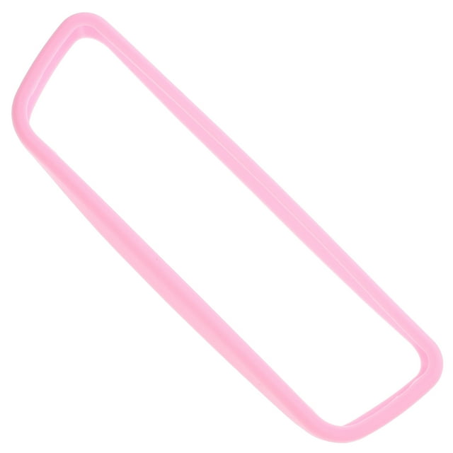 1Pcs Pink Silicone Rear View Mirror Protector Frame for Car Interior Accessory Daily Driving 11.8x2.05x0.51in