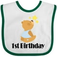 thumbnail image 3 of Inktastic 1st Birthday 1 Year Old Boy Bear Boys Baby Bib, 3 of 4