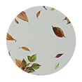thumbnail image 4 of HAOXIT Happy Autumn Round Fall Leaf Harvest Table Cloths Polyester Fabric Thanksgiving Fall Leaf Table Cover for Dining Room Autumn/Fall 38-42, 4 of 8