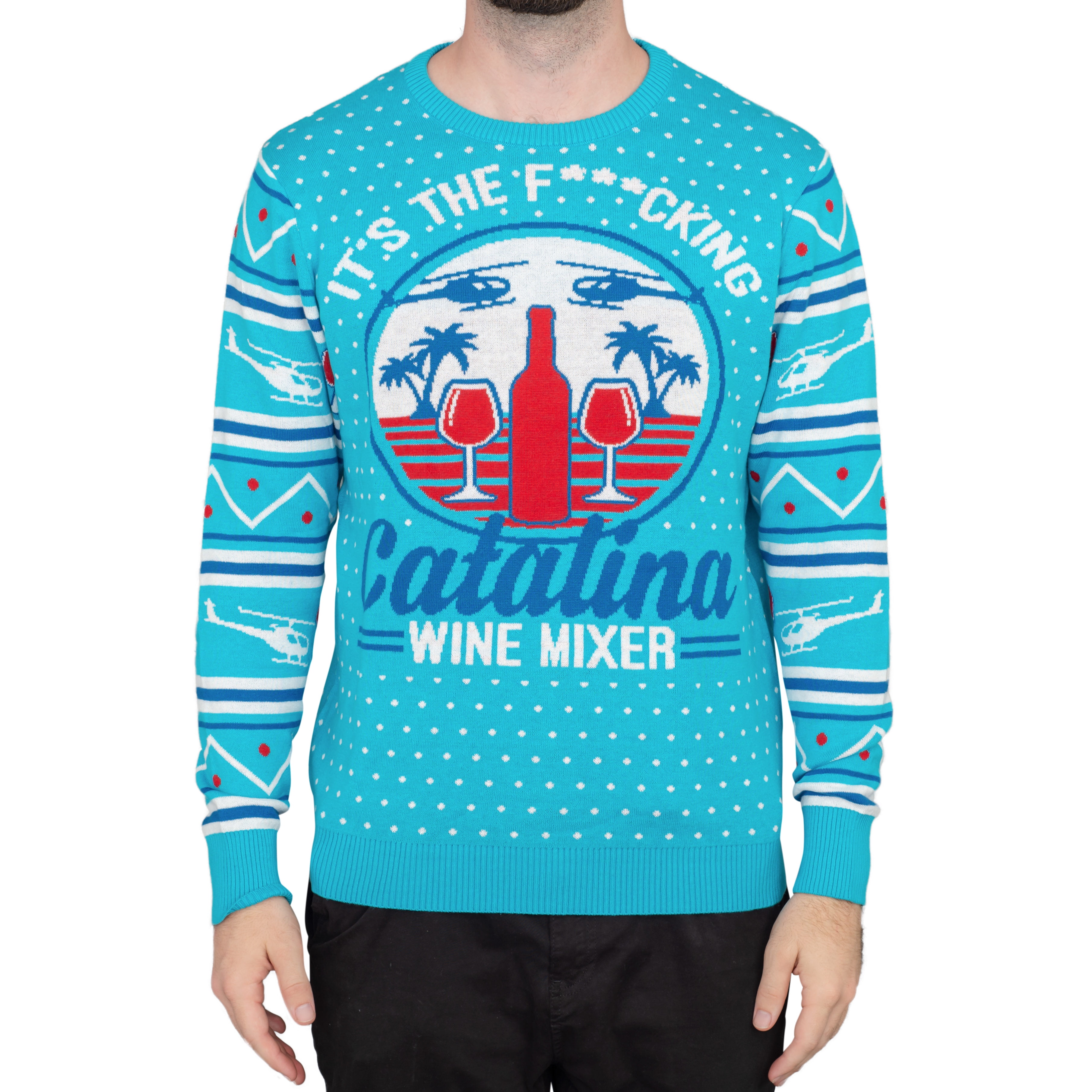 Step Brothers Catalina Wine Mixer Ugly Christmas Sweater - Walmart.com