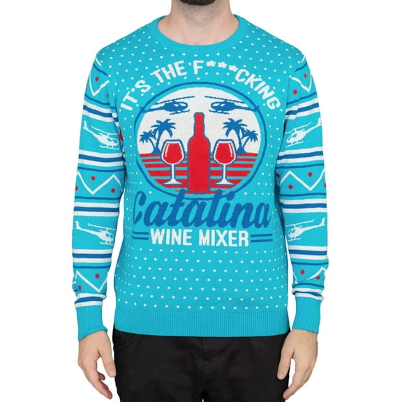 Step Brothers Catalina Wine Mixer Ugly Christmas Sweater