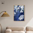 thumbnail image 3 of Flowers in Blues Canvas Print Summer Art Prints by Art Remedy, Gold Frame, 24 x 36, 3 of 7