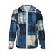 thumbnail image 1 of Fotbe Indigo Patchwork Quilt Chaqueta con Protección Solar UPF 50+ para Hombre y Mujer, Camisa con Capucha y Bolsillos-Large, 1 of 7