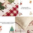 thumbnail image 4 of Jessy Home Christmas Quilt Set Twin Size Rustic Holiday Bedding Set Snowman Wish Elk Cabin Lodge Quilt Lightweight Soft Microfiber Xmas Bedspread Coverlet Christmas Gift with 2 Pillowcases, 4 of 15