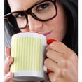 thumbnail image 2 of 3drose, Oh Baby Yellow Stripe, 15oz Two-tone Red Mug, 2 of 6