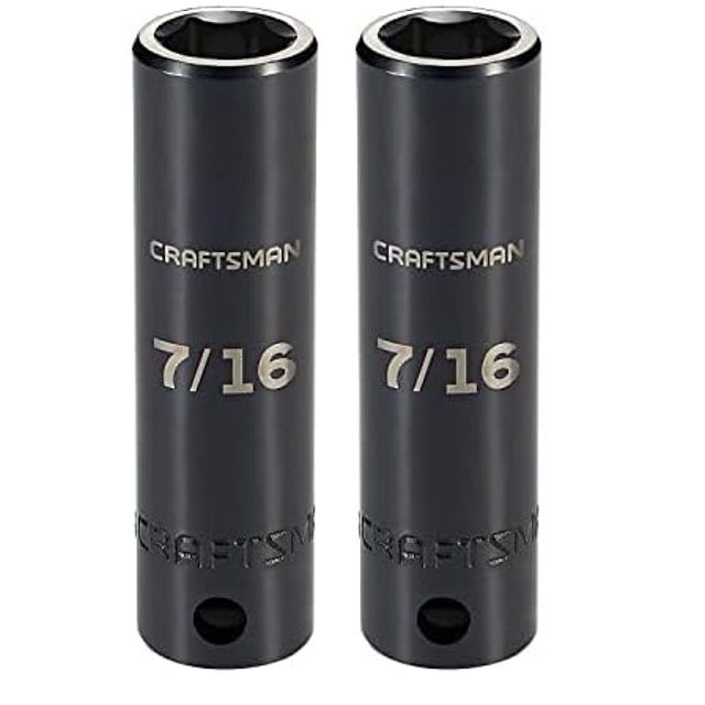 Juego de enchufes CRAFTSMAN CMMT15893 CM, unidad de 3/8 pulgadas de profundidad SAE-7/16 pulgadas