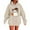 Khaki, variant on Hoodies T Shirts for Women Halloween Ghost Print Casual Western Graphic Pullover Tops Gothic Hoodies Tees Cowgirls Country Outfits with Pockets Pink,L