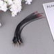 thumbnail image 3 of 10pcs 3.5mm macho a cable desnudo de extremo abierto mono 3.5mm enchufe jack conector cable de audio para auriculares auriculares auriculares micrófono (negro), 3 of 5