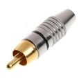 thumbnail image 4 of 10pcs/20pcs For RCA-Male-Plug Audio Video Locking Cable Connector Gold Plated RCA-Male Connectors For Audio Video Cable 45mm, 4 of 9