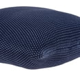 thumbnail image 3 of Parkland Collection Manni Transitional Blue Pillow Cover With Down Insert, 3 of 10