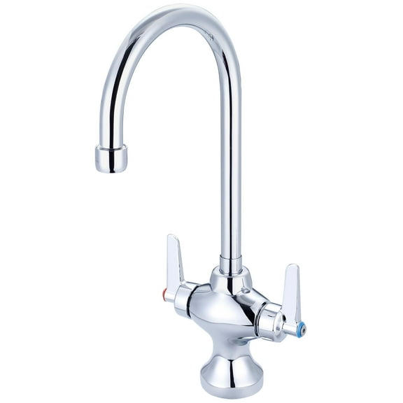 Central Brass Double Handle Single Hole Laundry Faucet