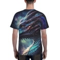 thumbnail image 3 of Men's 3D Graphic T Shirts Casual Short Sleeve Tee Top, Dragon Cool Art Galaxy, 3 of 5