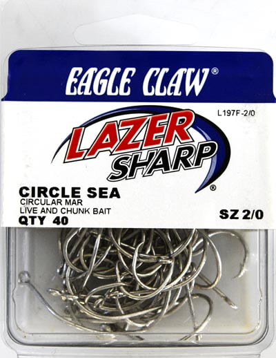 5 Packages of 8  NEW Details about   Eagle Claw L141G #1/0  Bronze Saltwater Lazer Sharp Hook 