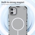 thumbnail image 2 of Allytechgroup Magnetic Case for iPhone 11, Hard PC Soft TPU Rugged Heavy Duty Durable Cover Case Support Wireless Charging Shockproof Protective Back Cover for iPhone 11, Darkgreen, 2 of 7