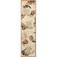 thumbnail image 1 of HomeRoots 353711 2 ft. x 7 ft. 6 in. Runner Polyester Beige Area Rug, 1 of 1