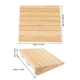 thumbnail image 3 of KAKOWELY door ramp Slopes Ramp Household Threshold Ramp Wooden Entry Ramp for Home Sweeping Robot11.81"X10.16"X2.76", 3 of 5