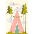 thumbnail image 2 of "Be Brave Pink" Painting Print on Wrapped Canvas, 2 of 5