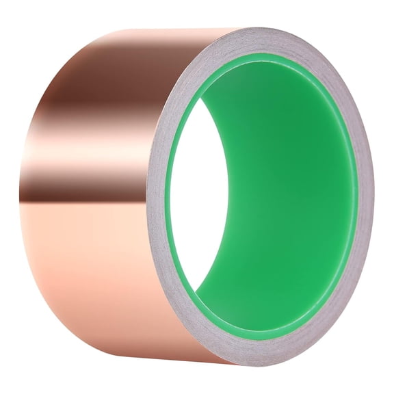 ZHZFKQ Copper Tape, Copper Foil Tape (2Inch X 33 Ft) with Conductive Adhesive for Guitar, Emi Shielding, Crafts, Electrical Repairs and Grounding
