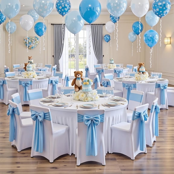 2 pk White Spandex Round Tablecloths 60 inch with Ruffled Skirt,Wrinkle Free High-Stretch 120 inch Fitted 5ft Table Cloths Round Elastic Spandex Table Covers for Party Wedding Banquet Dinning