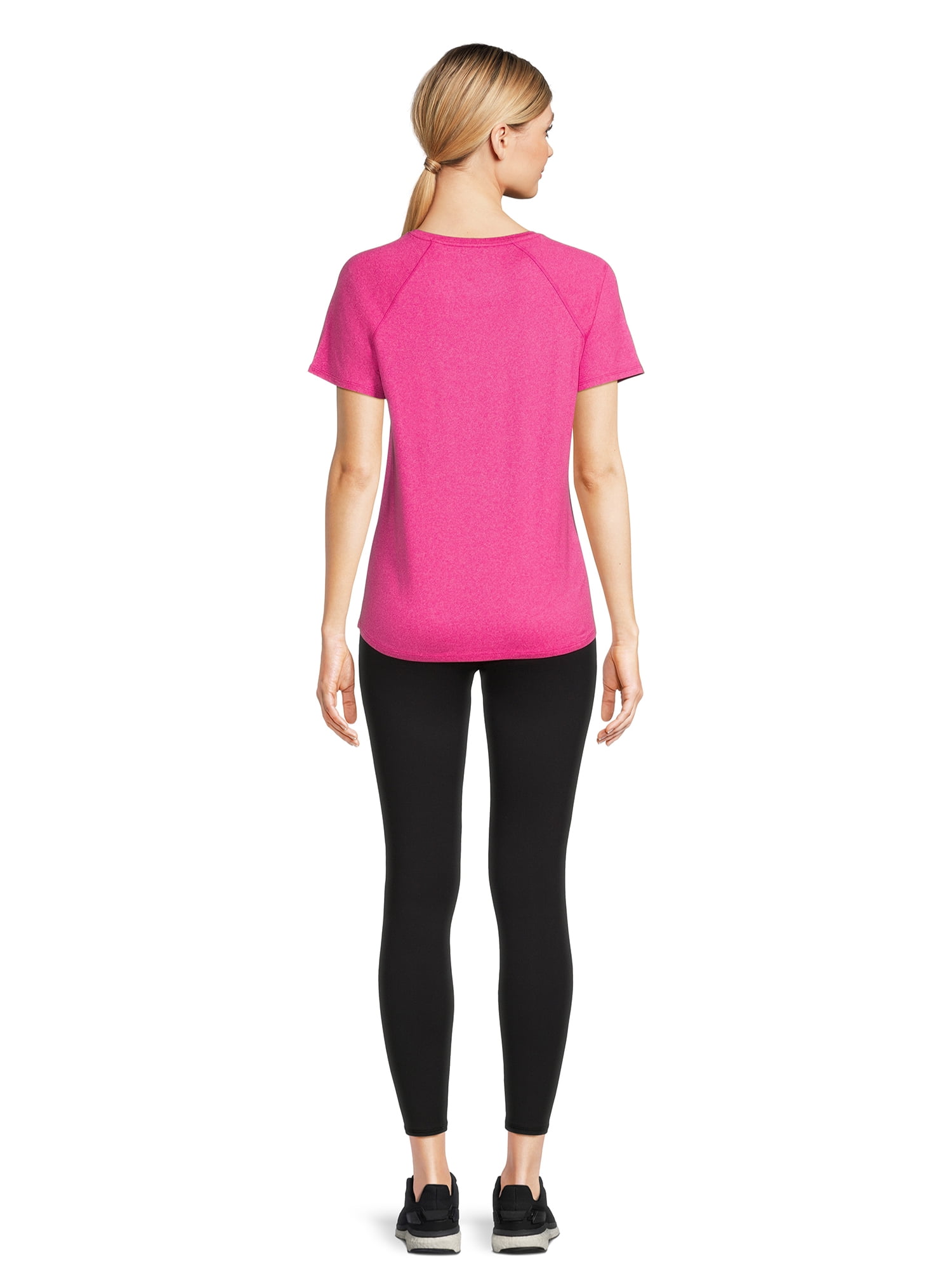 Athletic Works Women's Active T-Shirt and Leggings Set, 2-Piece, Sizes XS-XXXL