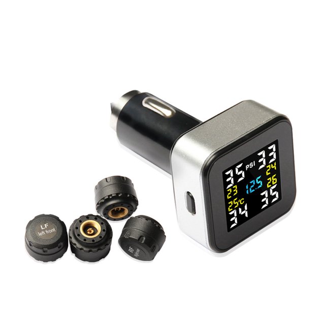 Vesafe Sistema Inalámbrico De Monitoreo De Presión De Neumáticos Tpms Universal Con Pantalla A Todo Color En Tiempo Real 5 Modos De Alarma 4 Sensores De Presión De Neumáticos Impermeables 2 Años De Du