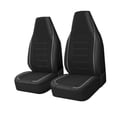 thumbnail image 4 of 2 fundas para reposacabezas de asientos delanteros y traseros, protector universal impermeable para cojines de asientos de SUV, sedanes, autos y Gris, 4 of 8