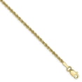 thumbnail image 3 of 10K Yellow Gold 2mm Handmade Diamond Cut Rope Chain, 3 of 5