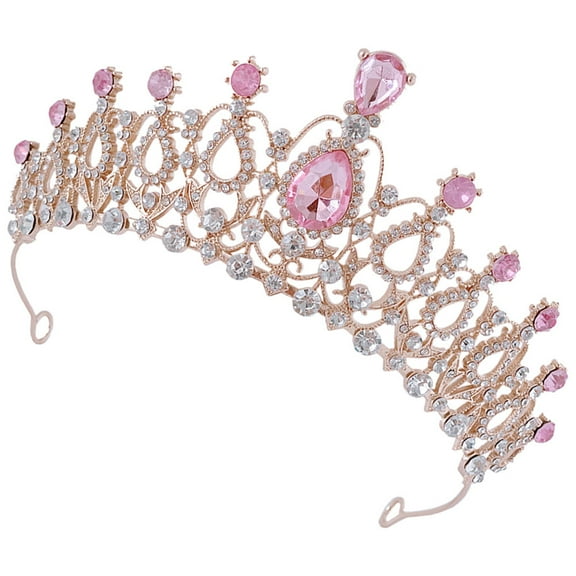 ELAYARD Gold Princess Flower Girl Tiara Crown Hair Accessory Set to Boost Confidence and Style