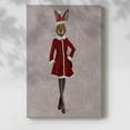 thumbnail image 2 of Christmas Christmas Fashion Bunny- Gallery Wrapped Canvas, 2 of 9
