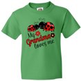 thumbnail image 3 of Inktastic My Grandma Loves Me with Cute Ladybugs Youth T-Shirt, 3 of 5