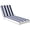 Breton Stripes, variant on Waterproof Outdoor Lounge Chair Cushion, Chaise Cushion for Patio Furniture, Double Fabric for Pool, 72 x 22.5 x 3.5 Inch, 1-Pack, Midnight Blue