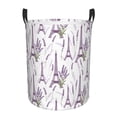 thumbnail image 2 of Goofa Lavender Flowers Printed Circular Hamper,Laundry Basket with Handles,Storage Baskets Foldable,Large Capacity Laundry Hamper-Small, 2 of 8