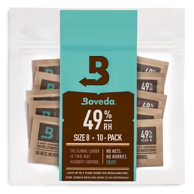 Boveda 49% Two-Way Humidity Control Packs for Music Bows & Small Woodwinds â?? Size 8 â