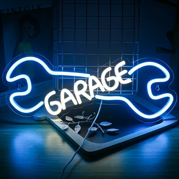 SIGNSHIP Garage LED Neon Light Signs USB Power for Home Bedroom Men's Cave Party Wall Decoration