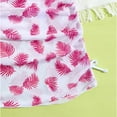 thumbnail image 4 of Entyinea Kids Girl Hawaiia Swimsuit Cover Up 3 Piec Tree Printed Bikinis Baby Cute Swim Suits Summer Clothes Baby Beach Swimwear Hot Pink for 8-9 Years, 4 of 6
