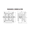 thumbnail image 3 of RIGID Industries XL Radiance + Light Pod - RGBW - Pair [322053], 3 of 3