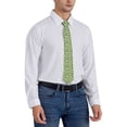 thumbnail image 7 of Gaeub Cartoon Frogs Men's Classic Woven Jacquard Necktie Perfect for Weddings & Parties, 7 of 7