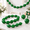 Green, variant on 6 Inch Light Blue Linking Balloons 120-Piece Kit for DIY Party Garland Arch Decor