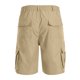 thumbnail image 4 of Ceisia Men's Solid Color Cargo Shorts, Multi-Pocket Elastic Waist Button Fly Casual Shorts for Men Khaki XXXL Gifts, 4 of 6