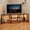 Brown, variant on TV Stand for Up to 75-Inch TVs, Corner Entertainment Center with Power Outlet & LED Lights, Media Console with Open Shelves for Living Room, Bedroom,Brown
