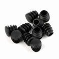 thumbnail image 4 of Black Plastic End Caps for Round Metal Tubes, 10-Pack Furniture Table Feet, 4 of 5