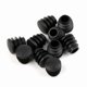 thumbnail image 4 of Black Plastic End Caps for Round Metal Tubes, 10-Pack Furniture Table Feet, 4 of 5