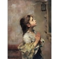 thumbnail image 2 of Praying Girl, Italian Painting of 19th Century Giclee Print by Roberto Ferruzzi, 12" x 16", Sold by Art.com, 2 of 4
