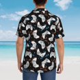 thumbnail image 4 of Honeii Game Print Men’s Hawaiian Shirt,Classic Button-Down Short Sleeve Shirt, for Beach, Vacation, and Outdoor Activities,3X-Large, 4 of 7