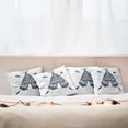 thumbnail image 7 of Ambesonne Adventure Throw Pillow Cover 4 Pack, Teepee with Arrows, 20", Dark Petrol Blue White, 7 of 7